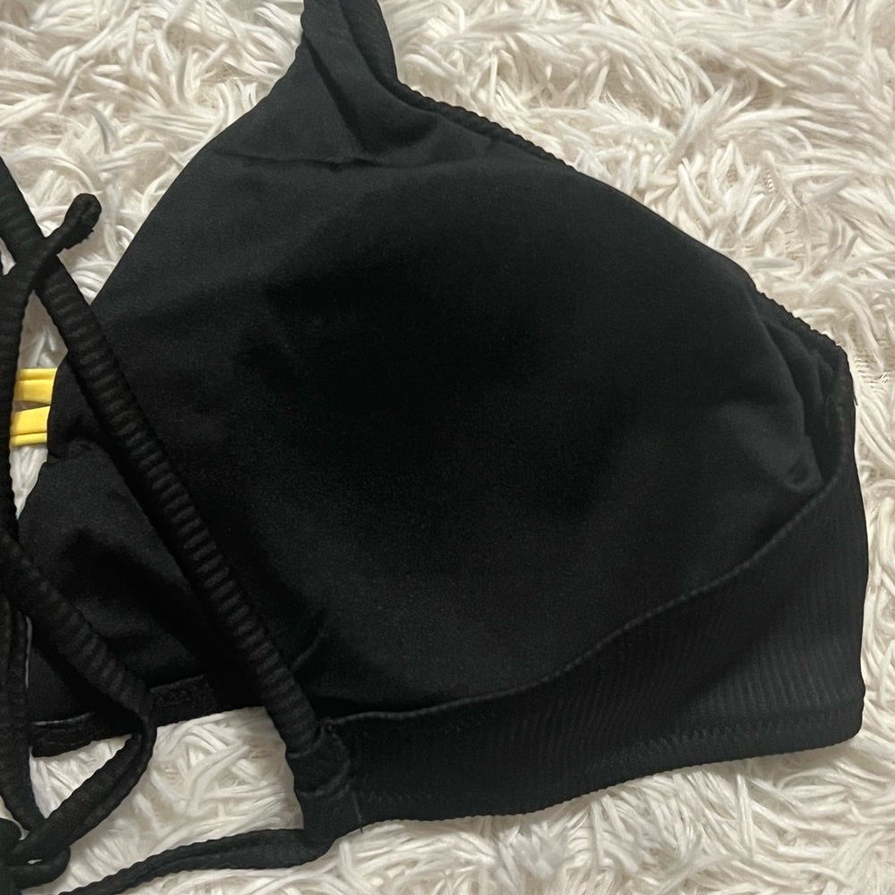 POPVIL Black Strappy Bikini Top size XXL like new - Picture 8 of 10